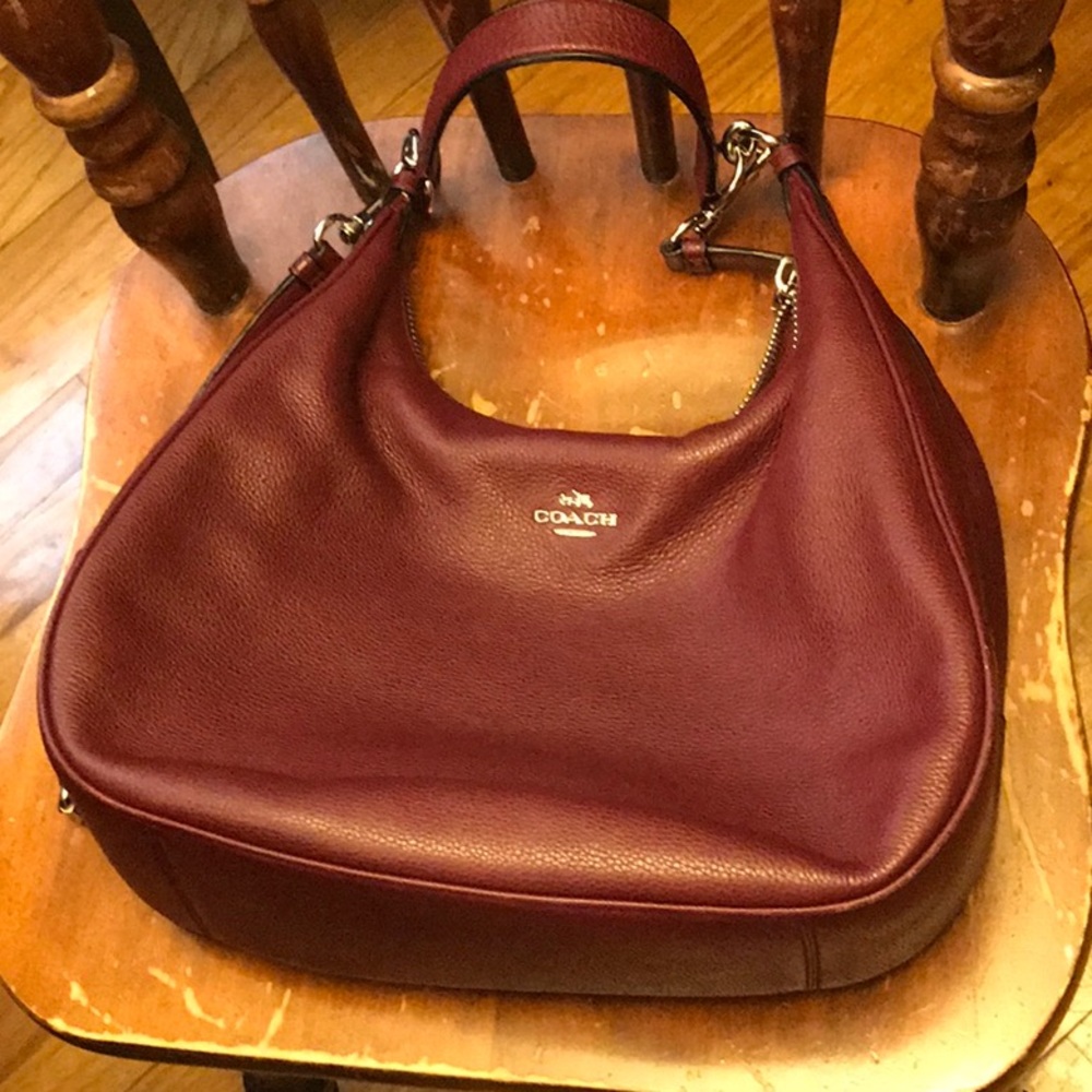 Burgundy Coach purse